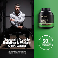 Thumbnail for Optimum Nutrition Serious Mass, Weight Gainer Protein Powder, Mass Gainer, Vitamin C and Zinc for Immune Support, Creatine, Chocolate, 6 Pound (Packaging May Vary)