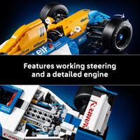 Thumbnail for LEGO Icons Williams Racing FW14B & Nigel Mansell F1 Model Car Kit - Building Set for Adults, Ages 18+ - F1 DIY Craft for Display - Gifts for Birthdays - 10353