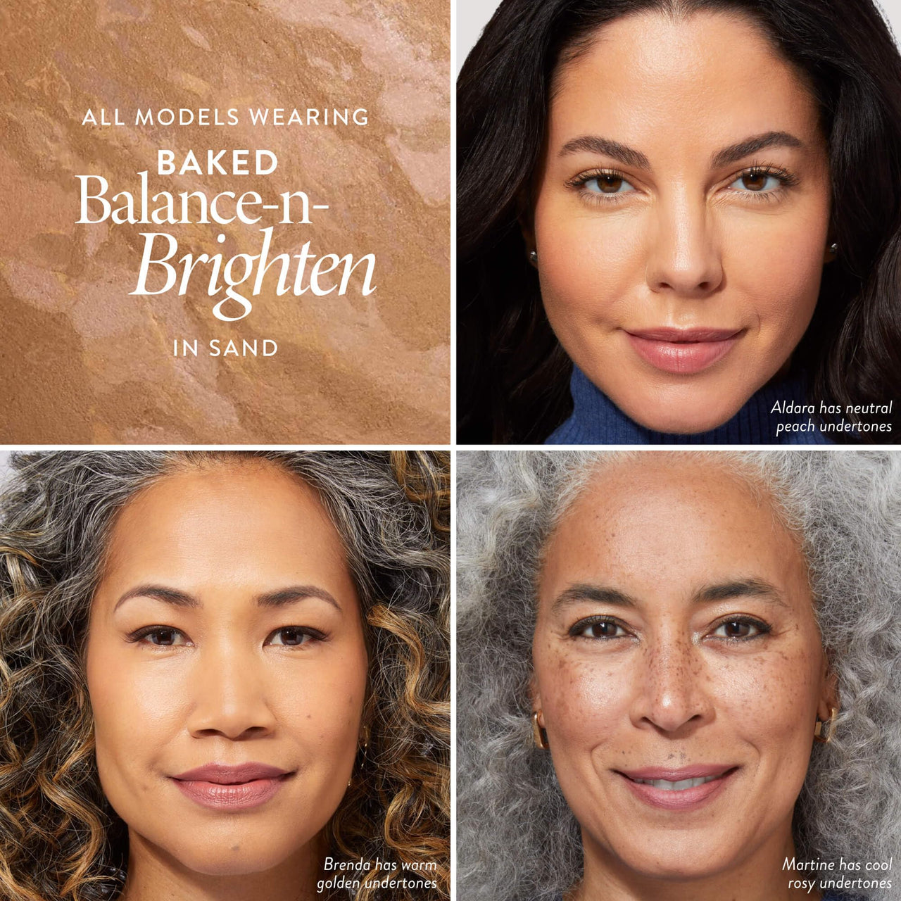 LAURA GELLER NEW YORK Award-Winning Baked Balance-n-Brighten Color Correcting Powder Foundation - Sand - Buildable Light to Medium Coverage - Demi-Matte Natural Finish