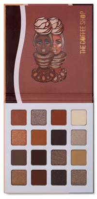 Thumbnail for Juvia's Place Coffee Shop Eyeshadow Palette - 16 Pan Palette, Tan, Auburn, & Rich Dark Chocolate, Mattes and Shimmers, Highly Pigmented and Buttery Texture