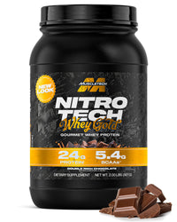 Thumbnail for Muscletech Whey Protein Powder (Double Rich Chocolate, 2LB) - Nitro-Tech Whey Protein Isolate Smoothie Mix for Lean Muscle & Recovery - 24g of Whey Gold for Women & Men - Packaging May Vary