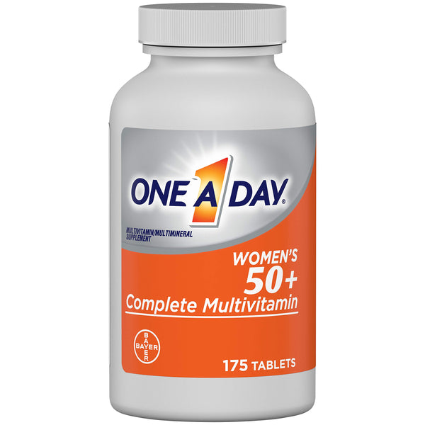 One A Day Women’s 50+ Multivitamins, Supplement with Vitamin A, Vitamin C, Vitamin D, Vitamin E and Zinc for Immune Health Support, Calcium & More, 175 Count