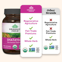 Thumbnail for ORGANIC INDIA Shatavari Herbal Supplement - Supports Hormonal Balance, Immune and Inflammatory Response, Vegan, Gluten-Free, USDA Organic, Supports Reproductive Health - 90 Capsules
