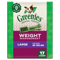 Thumbnail for Greenies Veterinarian-Recommended Adult Natural Dental Dog Treats Large Size, Weight Management Dog Dental Chews, 27 oz. Pack, 17 Count