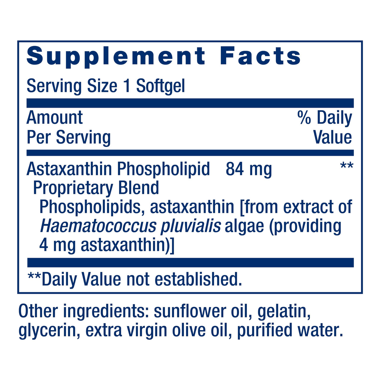 Life Extension Astaxanthin with Phospholipids – Antioxidant Support, Eye Health – Algae-Derived – Gluten-Free, Non-GMO – 30 Softgels