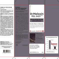 Thumbnail for Dr.Melaxin Peel Shot Glow Black Rice Peeling Ampoule 80ml, Dead Skin Gentle Exfoliating Ampoule with Rice Water Extract, AHA BHA, Niacinamide, Daily Skin Texture Care, All Skin Types, Korean Skincare