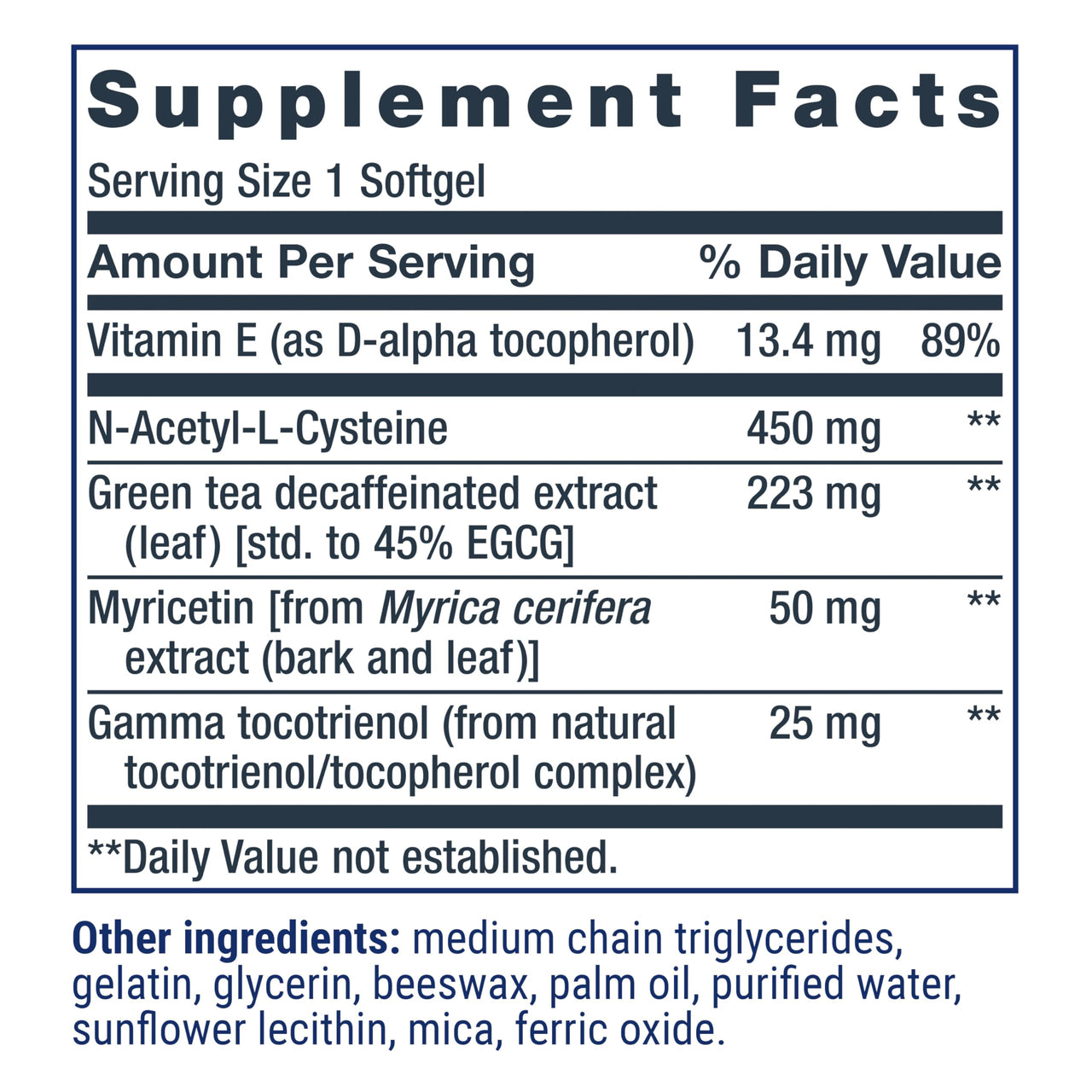 Life Extension GEROPROTECT® Ageless Cell™, Cellular Health, Healthy Aging, Vitamin E, N-Acetyl-L-cysteine, Green Tea Extract, myricetin, Gluten Free, Non-GMO, 30 softgels