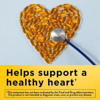 Thumbnail for Nature Made Burp Less Fish Oil Omega 3 Supplements, 1000mg Softgels, Omega 3 Fish Oil Supplements for Healthy Heart Support, 320 Softgels, 160 Day Supply