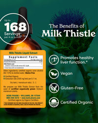 Thumbnail for Herb Pharm Milk Thistle Seed Extract for Liver Function Support - 4 Ounce (DMILK04)