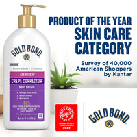 Thumbnail for Gold Bond Age Renew Crepe Corrector Body & Face Lotion, Replenishing & Smoothing Formula, 14 oz., Packaging may vary