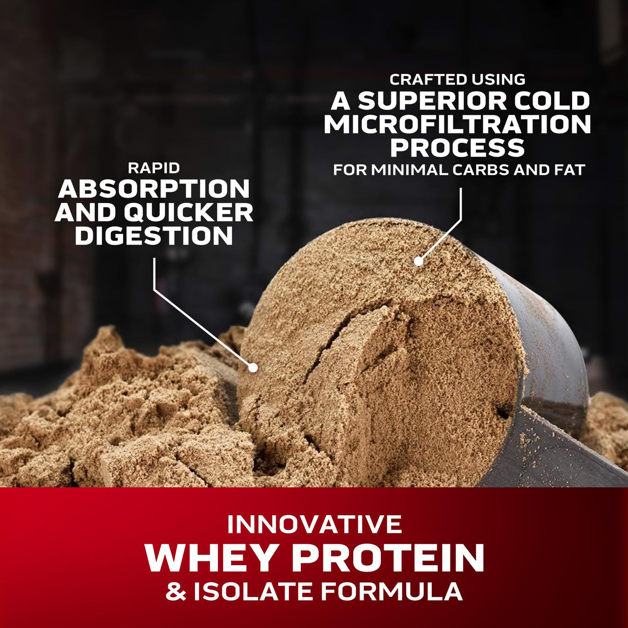 Whey Protein Powder , MuscleTech Nitro-Tech Whey Gold Protein Powder , Whey Protein Isolate Smoothie Mix , Protein Powder for Women & Men , Chocolate Protein Powder, 2 lbs (28 Serv)-package varies