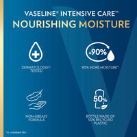 Thumbnail for Vaseline Intensive Care Body Lotion Nourishing Moisture 4 Count for Dry Skin, with Ultra-Hydrating Lipids + Pure Oat Extract 20.3 oz