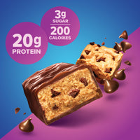 Thumbnail for Pure Protein Chewy Chocolate Chip Protein Bars – 20g Protein, 3g Sugar, 190 Calories (12 count) Low Sugar* High Protein Snack - Gluten Free - Perfect for a Healthy Snack