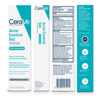 Thumbnail for CeraVe Acne Control Gel, 2% Salicylic Acid Treatment With Glycolic Acid + Lactic Acids + Niacniamide, Acne Gel Helps Clear Blemishes Without Over Drying, Alcohol Free & Oil Free, 1.35 Fl Oz