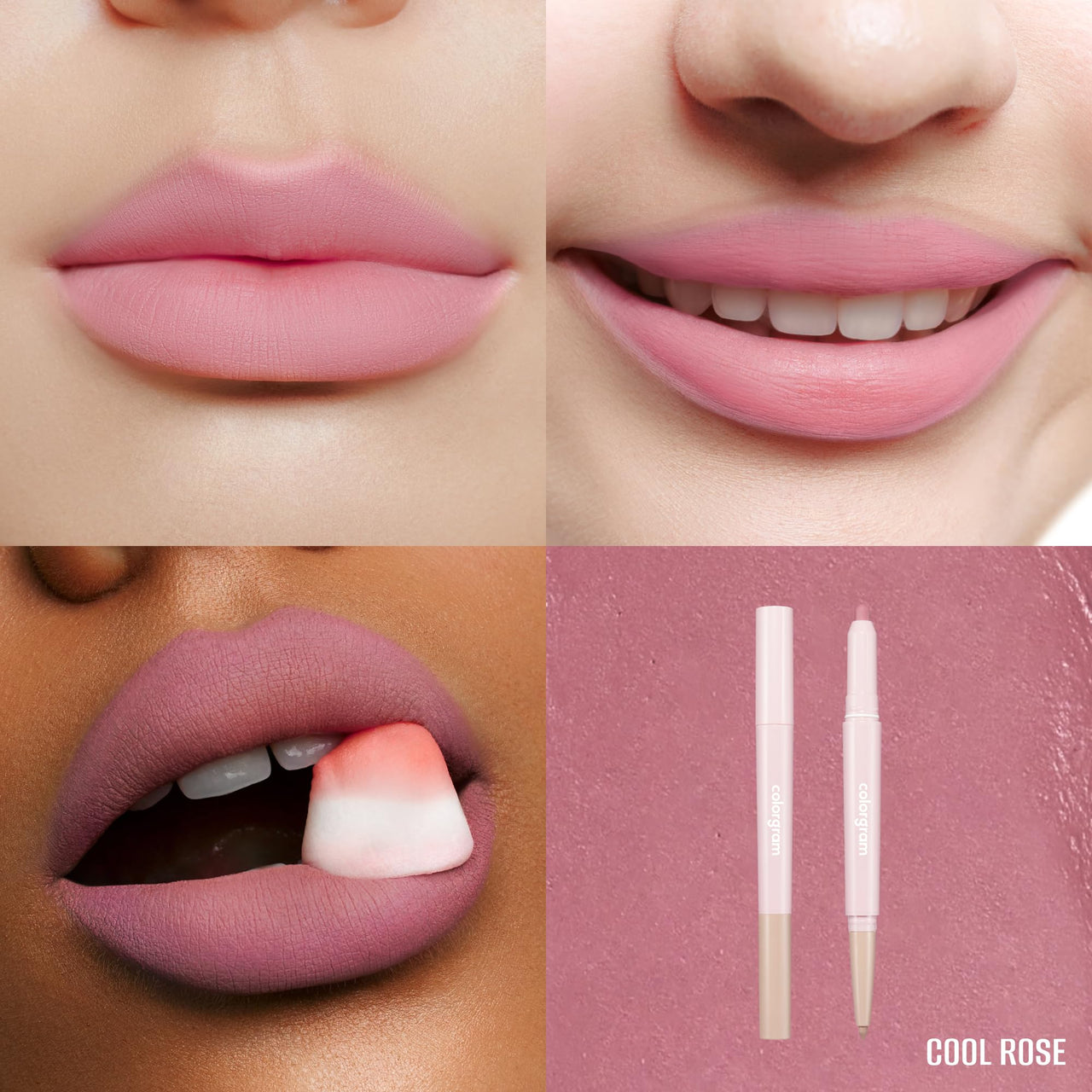 COLORGRAM All In One Over-Lip Maker 05 Cool Rose | Versatile Lip Liner & Contour, Matte finish, Perfect for Daily wear, Bigger and Fuller Lips, Plumping effect, Smooth, creamy texture