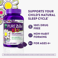 Thumbnail for PURE Zzzs Kidz, Kids Melatonin Gummy, Sleep Aid, Low Amount of Melatonin for Kids, with Chamomile and Lavender, Melatonin 1 mg, Melatonin Gummies Kids, Berry Flavored, 72 Sleep Gummies