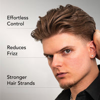 Thumbnail for BluMaan Hydrating Hair Oil - Designed for Dry, Frizzy, Straight, or Curly Hair - 100% Natural Men's Hair Strengthening Oil - 60 ml / 2.0 oz