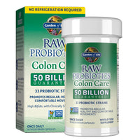 Thumbnail for Garden of Life Probiotics for Women and Men - Raw Probiotics Colon Care 50 Billion CFU and Enzymes, Shelf Stable Once Daily Acidophilus Probiotic for Regularity and Immune Health Support, 30 Capsules