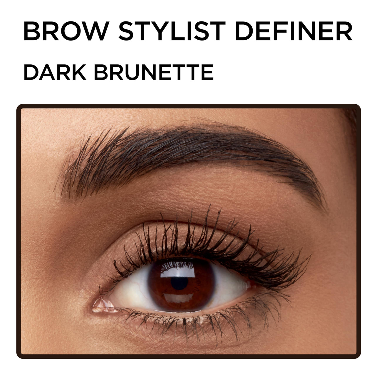 L'Oreal Paris Brow Stylist Definer Waterproof Eyebrow Pencil, Ultra-Fine Retractable Tip for Natural Hair-Like Strokes, Fills Sparse Brows, Dark Brunette, 0.003 oz (Pack of 1)
