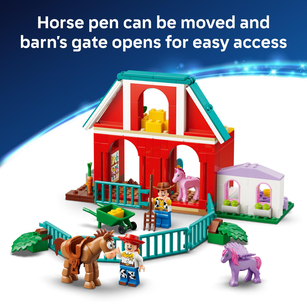 LEGO Disney and Pixar Toy Story 5 Blaze's Horse Ranch - Disney Building Set for Girls & Boys, Ages 4+ - with Movie Figures - Gift for Preschoolers - 43304