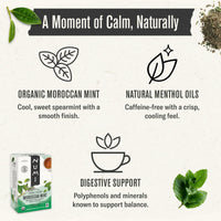 Thumbnail for Numi Tea Organic Moroccan Mint Tea, 18 Herbal Tea Bags, Caffeine Free