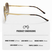 Thumbnail for Ray-Ban RB3682 Square-Round Shaped Non-Polarized Sunglasses for Men & Women – Includes Official RAYBAN Eyewear Kit – Ideal Formal & Casual Wear Sunglasses – Gradient Brown Lens