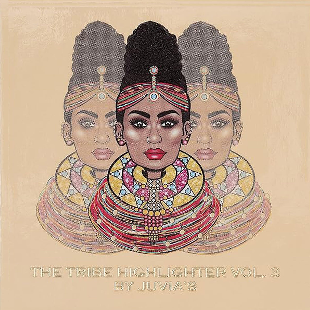 Juvia's Place - Tribe Highlighter Vol. 3 - Glow Highlighter Face Makeup Powder - Shimmering Glow Finish perfect for cheekbones, Radiant Mineral Shimmer, Illuminating Powder