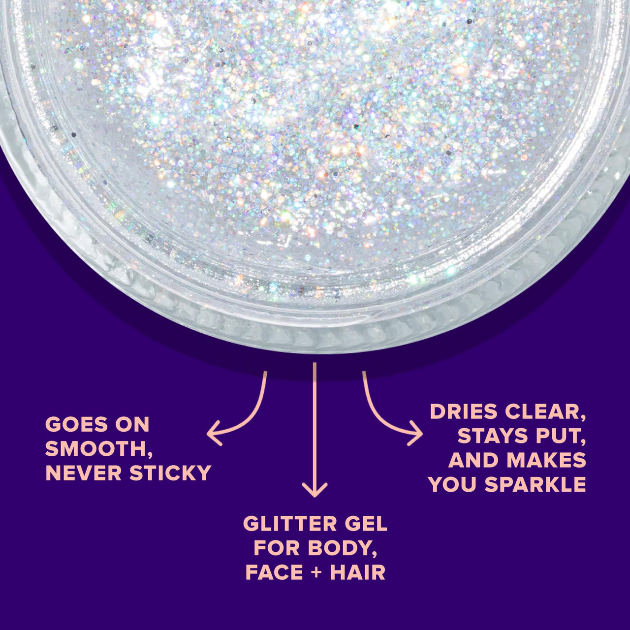 UNICORN SNOT Holographic Face Glitter & Body Glitter Gel | Hair Glitter, Vegan & Cruelty Free, 1.7 oz Silver Glitter (Disco)