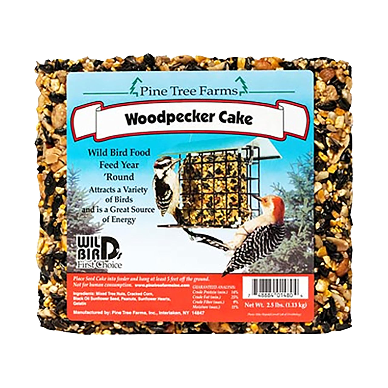 Pine Tree Farms Woodpecker Seed Cake, 2.5 lbs., Qty. 8
