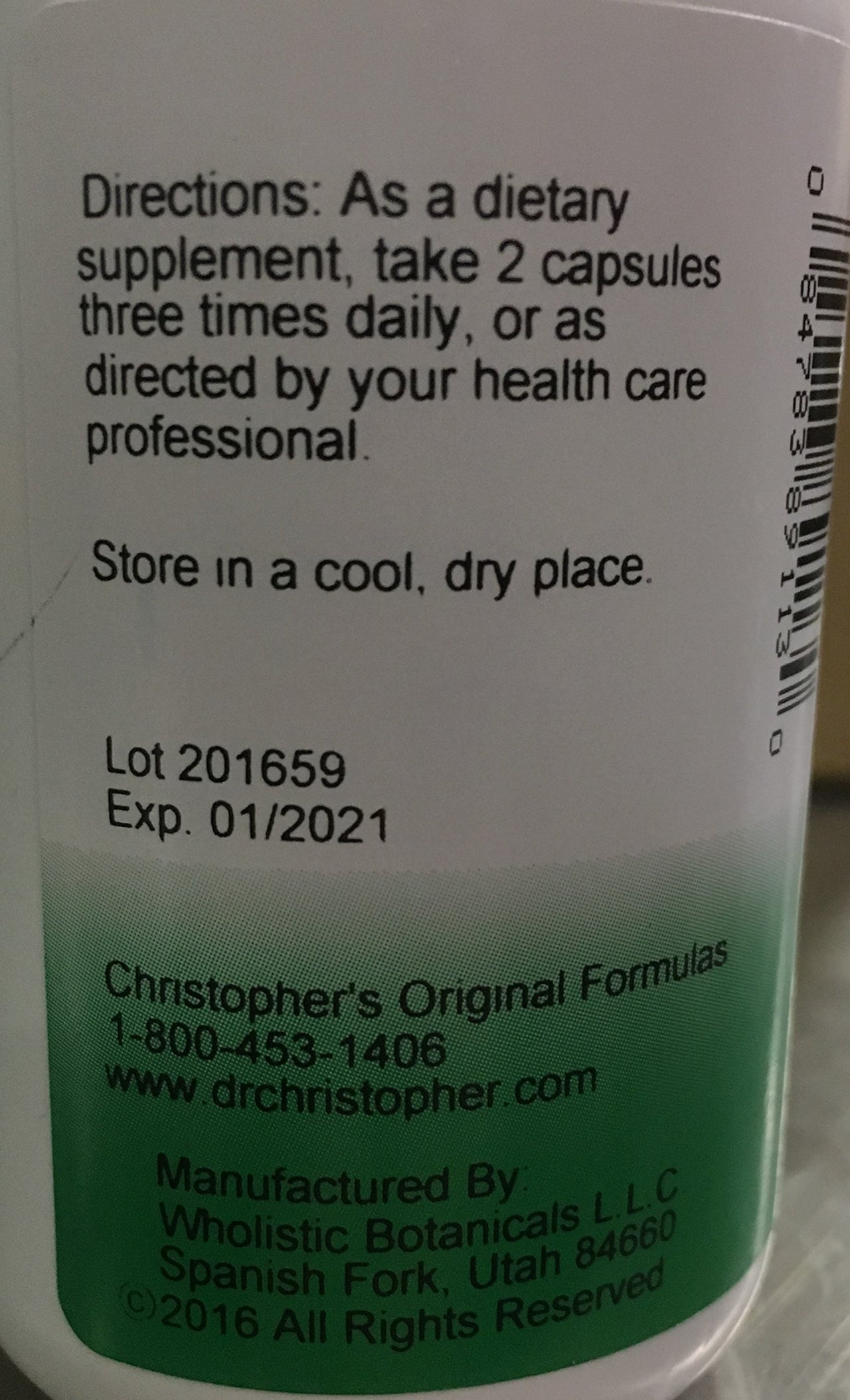 Dr Christopher's Formula Original Relax-Eze, 100 Count