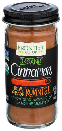 Thumbnail for Frontier Co-op Organic Ground Cinnamon, 1.9 Ounce Bottle, Gourmet Quality Cinnamon, Full Balanced Spicy Flavor, Kosher