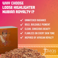 Thumbnail for Juvia's Place Loose Highlighter Nubian Royalty 1 - Illuminating Loose Powder Highlighter Makeup, Shimmer Powder that gives Radiant Glow - Suitable for all Skin Tone