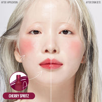 Thumbnail for Kaja Lip & Blush Glazed Keychain Stain - Jelly Charm 01 Cherry Spritz | with Triple Berry Complex, Lemon Fruit Extract &Olive Squalane, Hydrating, Long Lasting Tint