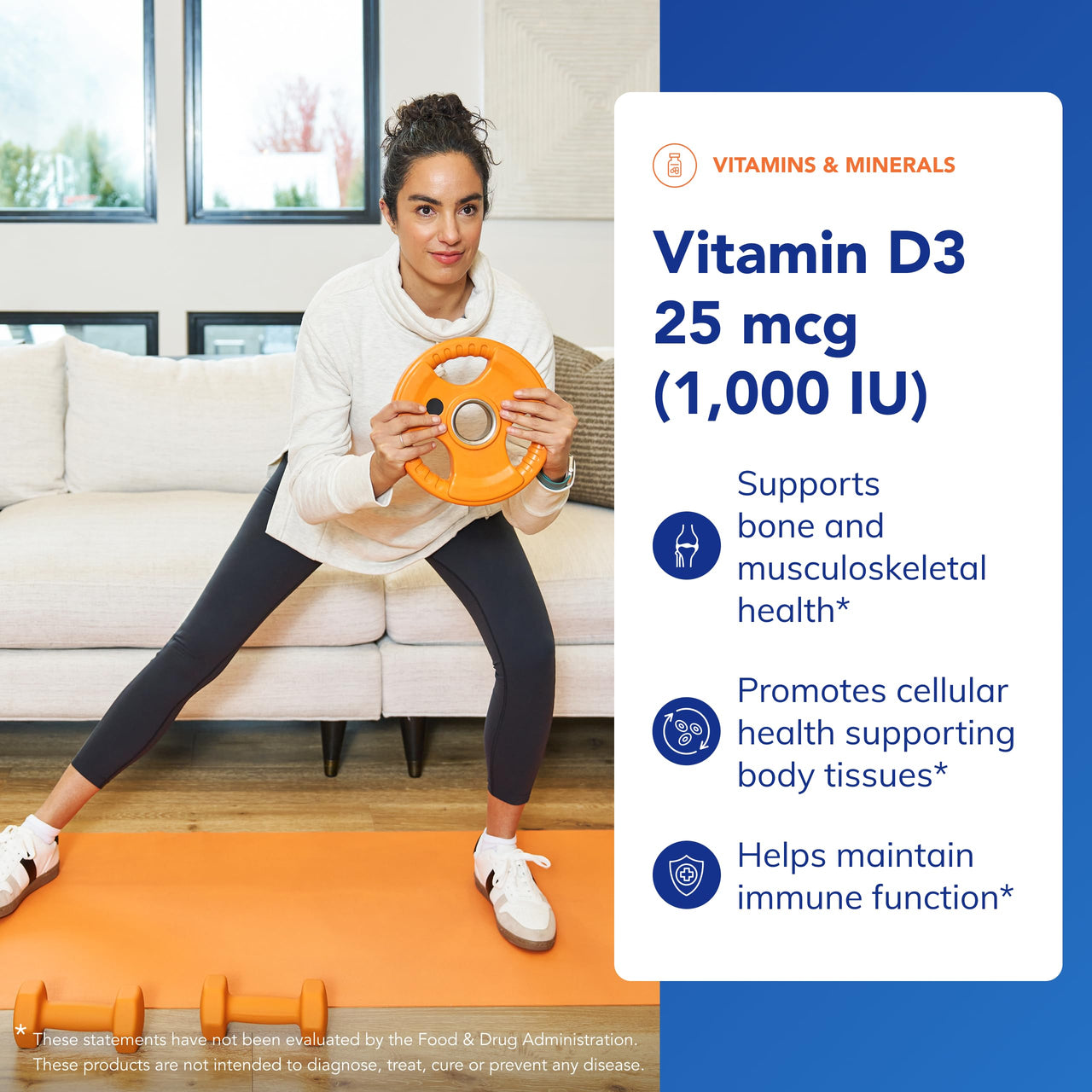 Pure Encapsulations Vitamin D3 25 mcg (1,000 IU) - Supplement to Support Bone, Joint, Breast, Heart, Colon & Immune Health* - with Premium Vitamin D - 250 Capsules