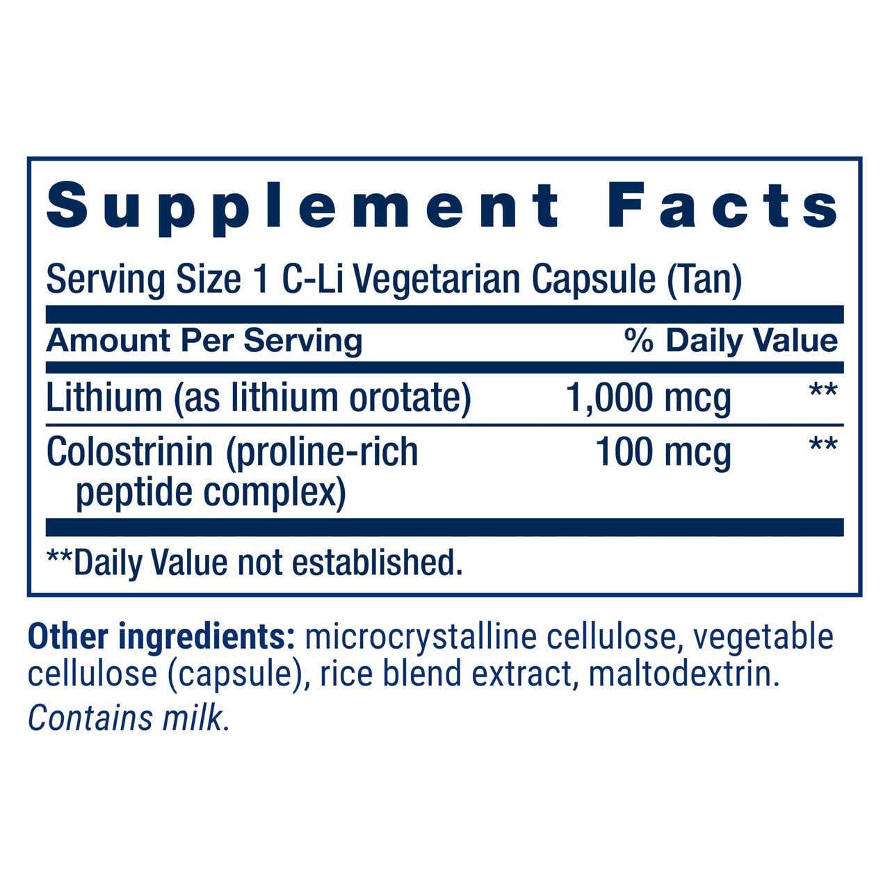 Life Extension Memory Protect, Lithium, colostrinin Milk peptides, Memory and Cognitive Health Support, Gluten-Free, Non-GMO, 12 colostrinin-Lithium (C-Li) Capsules, 24 Lithium (Li) Capsules