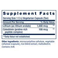 Thumbnail for Life Extension Memory Protect, Lithium, colostrinin Milk peptides, Memory and Cognitive Health Support, Gluten-Free, Non-GMO, 12 colostrinin-Lithium (C-Li) Capsules, 24 Lithium (Li) Capsules