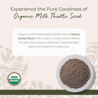 Thumbnail for Starwest Botanicals Organic Milk Thistle Seed Powder - Ground Milk Thistle for Tea & Cooking, Mix in Juice, Add to Smoothies, Oatmeal, & Yogurt, Certified Kosher, Non-GMO - Bulk 1 lb Bag