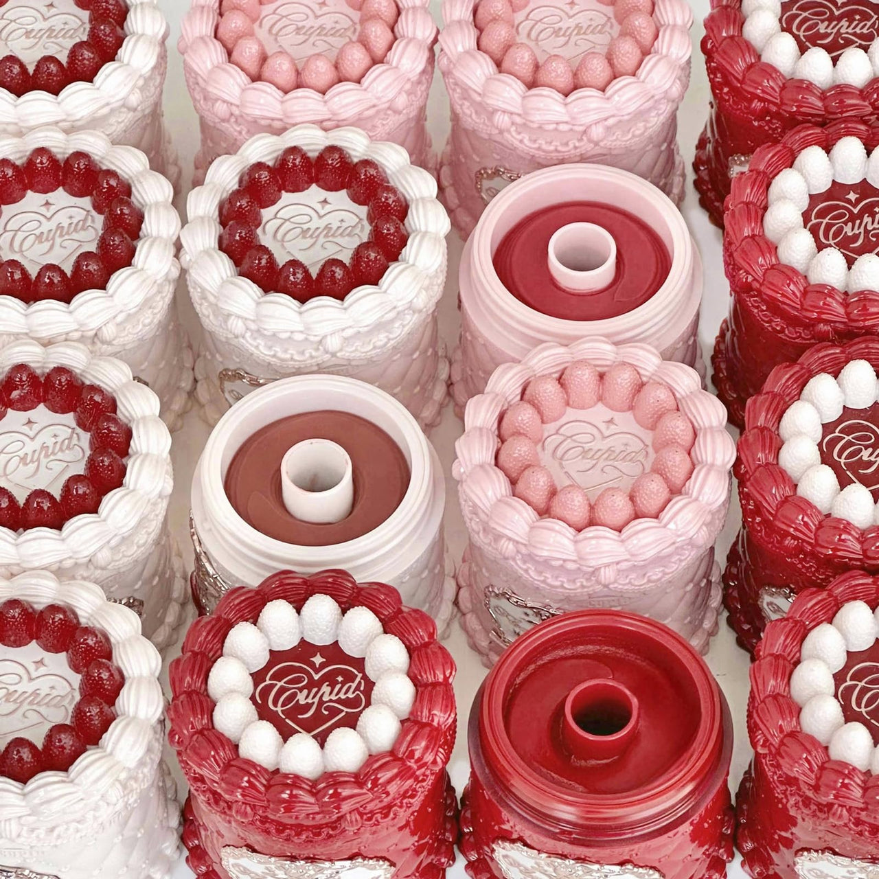 Flower Knows Strawberry Cupid Cake Lip Cream,Velvety-Smooth Matte Liquid Lipstick,Hydrating,Smudge-proof & Stain-Free Lip Stain(V01 Vanitea,0.17 Fl Oz)