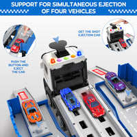 Thumbnail for Carrier Truck Race Track Toddlers Toys, Foldable 3 Layer Track Playset, Toy Truck Transport Car Carrier & 8 Race Cars, Truck Car Kids Toys Xmas Gifts for Age 3 4 5 6+ Years Old Boys Girls