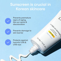 Thumbnail for LANEIGE Hydro UV Defense Sunscreen Broad Spectrum SPF 50+: Korean Sunscreen, No White Cast, Dermatologically Tested, Hypoallergenic