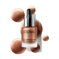 Thumbnail for ICONIC LONDON Illuminator | Liquid Highlighting Drops for a Radiant Glow, Cruelty-Free, Vegan Makeup, Glow (Terracotta Bronze) 0.45 Fl oz