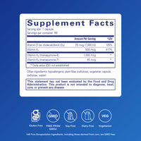 Thumbnail for Pure Encapsulations Synergy K - with Vitamin K1, K2 & D3 - Supports Bones, Blood Vessels, Vascular Elasticity & Calcium Utilization* - Includes Cholecalciferol - Gluten Free & Non-GMO - 60 Capsules