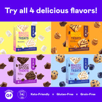 Thumbnail for Magic Spoon Treats - 8 High Protein Bars, Double Chocolate - High Protein Gluten Free Snack - Sugar Free & Gluten Free Protein Cereal Bar - Low Carb & Keto Friendly - Healthy Snacks for Adults