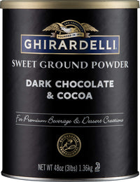 Thumbnail for Ghirardelli Sweet Ground Dark Chocolate & Cocoa Powder, 3 Pound Can (Pack of 1) with Ghirardelli Stamped Barista Spoon