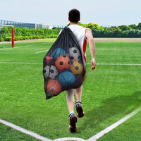Thumbnail for BROTOU Extra Large Sports Ball Bag Mesh, Basketball Bags Team Balls, Adjustable Shoulder Strap, Team Work Ball Bags for Holding Soccer, Football, Volleyball, Swimming Gear (30” x 40”) (1PCS)