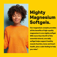 Thumbnail for NATURE'S LIFE SoftMag 500 mg - Magnesium Complex - Bone Health, Muscle and Heart Health Support - Easy to Swallow Softgels - 60-Day Guarantee, 60 Servings, 60ct