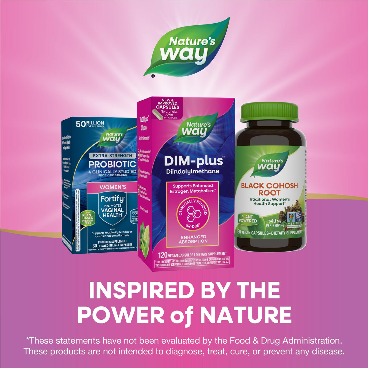 Nature's Way DIM-Plus, DIM Supplement, Supports Balanced Estrogen Metabolism*, Supports Estrogen Hormone Balance*, Diindolylmethane, 120 Vegan Capsules