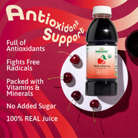 Thumbnail for Dynamic Health Organic Tart Cherry Juice, Unsweetened 100% Juice Concentrate, Antioxidants Supplement, No Sweeteners or Additives, Vegan, Gluten Free, BPA Free (16oz)