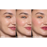 Thumbnail for e.l.f. Sheer For It Blush Tint, Multi-Use, Long-Lasting Lip & Cheek Makeup, Creates A Natural Flush Finish, Vegan & Cruelty-Free, Left On Red