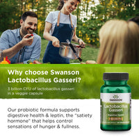 Thumbnail for Swanson Lactobacillus Gasseri - Vegan Probiotic Supplement - Supports Energy Metabolism & Gut Health* - No Refrigeration Required - 60 Veggie Capsules
